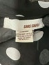 Sans Souci Polka Dots Black Long Sleeve Blouse Size L - photo 7