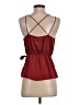 Express 100% Polyester Burgundy Sleeveless Blouse Size S - photo 2