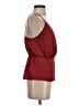 Express 100% Polyester Burgundy Sleeveless Blouse Size S - photo 4