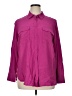 Talbots 100% Viscose Pink Purple Long Sleeve Button-Down Shirt Size XL - photo 1