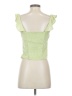 Free People 100% Polyester Green Sleeveless Top Size S - photo 2