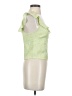 Free People 100% Polyester Green Sleeveless Top Size S - photo 4