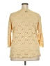 J.t.b. Yellow 3/4 Sleeve Blouse Size 3X - photo 2