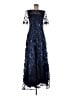Eliza J 100% Polyester Blue Cocktail Dress Size 6 - photo 1
