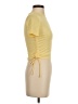 Zara Yellow Short Sleeve Top Size S - photo 4