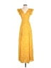 Lulus 100% Polyester Polka Dots Yellow Casual Dress Size XS - photo 1