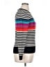 Trina Turk 100% Wool Stripes Black Wool Pullover Sweater Size XL - photo 4