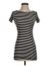 Olivaceous Stripes Black Casual Dress Size S - photo 1