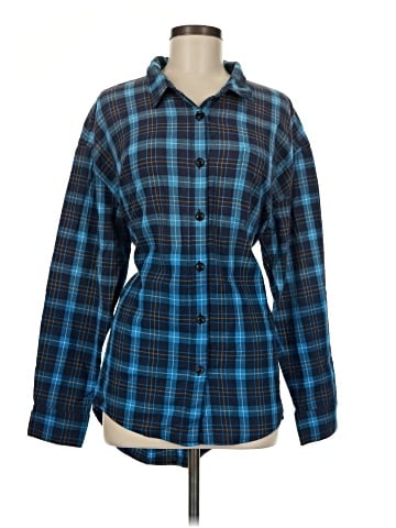 Pam & Gela Long Sleeve Button-Down Shirt (view 1)