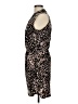 Veronica M. Animal Print Black Cocktail Dress Size L - photo 5