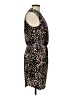 Veronica M. Animal Print Black Cocktail Dress Size L - photo 4