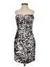 Bebe Animal Print Silver Cocktail Dress Size XS - photo 1