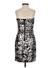 Bebe Animal Print Silver Cocktail Dress Size XS - photo 2