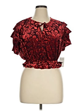 Free People Short Sleeve Blouse