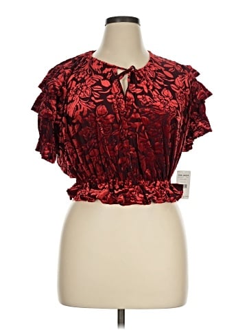 Free People Short Sleeve Blouse (view 1)
