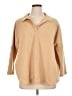 Pomander Place Tan 3/4 Sleeve Blouse Size XL - photo 1