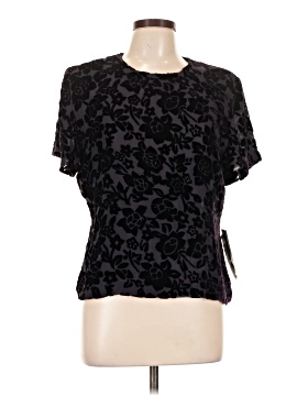 Willi Smith Short Sleeve Silk Top