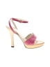 Casadei Color Block Pink Sandals Size 8 1/2 - photo 1