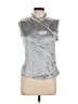 DAZY Metallic Silver Sleeveless Blouse Size XL - photo 1