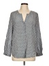 Joie 100% Silk Gray 3/4 Sleeve Silk Top Size L - photo 1