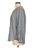 Joie 100% Silk Gray 3/4 Sleeve Silk Top Size L - photo 5