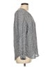Joie 100% Silk Gray 3/4 Sleeve Silk Top Size L - photo 4