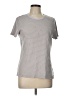 Lands' End 100% Cotton Stripes Gray Active T-Shirt Size L - photo 1