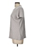 Lands' End 100% Cotton Stripes Gray Active T-Shirt Size L - photo 5