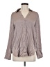 H&M Metallic Gray Long Sleeve Blouse Size M - photo 1