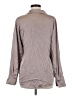 H&M Metallic Gray Long Sleeve Blouse Size M - photo 2