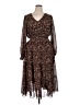 Arula 100% Polyester Paisley Brown Casual Dress Size 1X (estimated) - photo 1