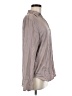 H&M Metallic Gray Long Sleeve Blouse Size M - photo 4