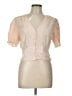 Astr 100% Viscose Ivory Short Sleeve Blouse Size L - photo 1
