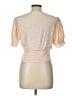 Astr 100% Viscose Ivory Short Sleeve Blouse Size L - photo 2