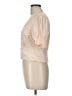 Astr 100% Viscose Ivory Short Sleeve Blouse Size L - photo 5