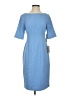 Eliza J Solid Blue Casual Dress Size 4 - photo 1
