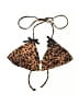 Miss Selfridge Animal Print Brown Swimsuit Top Size 4 - photo 1