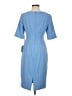 Eliza J Solid Blue Casual Dress Size 4 - photo 2