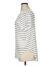 Halogen Stripes White Ivory Short Sleeve T-Shirt Size XL - photo 5
