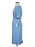 Eliza J Solid Blue Casual Dress Size 4 - photo 5