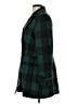 Allegra K 100% Polyester Plaid Green Coat Size L - photo 5