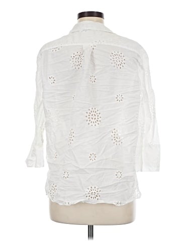 Zara 3/4 Sleeve Button-Down Shirt (view 2)