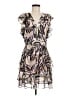 Bar III 100% Polyester Print Brown Cocktail Dress Size 8 - photo 1
