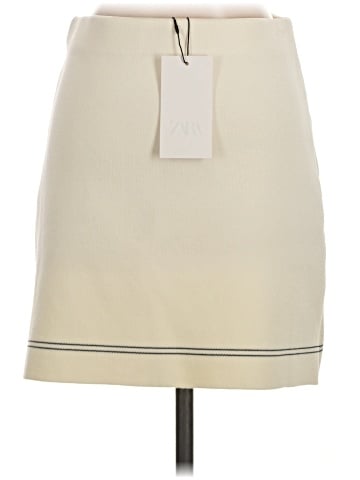 Zara Faux Leather Skirt (view 2)