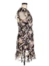 Bar III 100% Polyester Print Brown Cocktail Dress Size 8 - photo 4