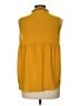 Ann Taylor LOFT 100% Polyester Yellow Sleeveless Blouse Size L - photo 2