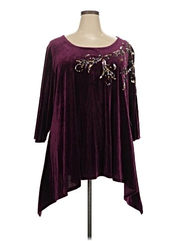 Roaman's 3/4 Sleeve Top (view 1)