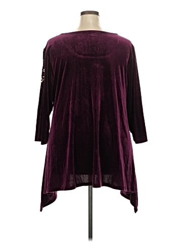 Roaman's 3/4 Sleeve Top (view 2)