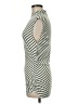 Halogen Stripes Silver Casual Dress Size M - photo 5