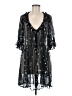 Free People 100% Polyester Stars Black Cocktail Dress Size M - photo 1